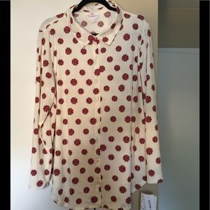 Lularoe NWT Valentina XL long sleeve shirt